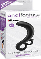 Anal Fantasy Collection Two-Finger Fantasy Plug - Black