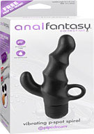 Anal Fantasy Collection Vibrating P-Spot Spiral - Black