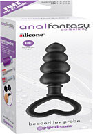 Anal Fantasy Collection Beaded Luv Probe - Black