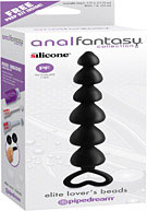 Anal Fantasy Collection Elite Lover's Beads - Black