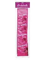 Bachelorette Party Favors Shot Glass Sash PINK