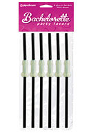 Bachelorette Party Favors Glow in the Dark Dicky Straws - Glow In The Dark