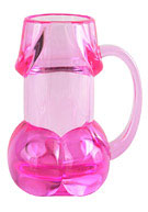 Bachelorette Party Favors Pecker Beer Mug - Pink