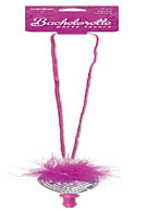 Bachelorette Party Favors Disco Penis Necklace - Pink