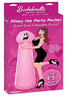 Bachelorette Party Favors Pinky the Party Pecker Giant-Size Inflatable Dicky! - Pink