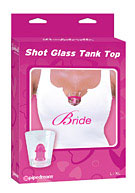 Bachelorette Party Favors Bride Shot Glass Tank L/XL