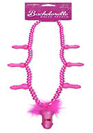 Bachelorette Party Favors Fancy Pecker Necklace - Pink