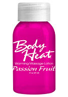 Body Heat Warming Massage Lotion Passion Fruit 1 oz. (29ml) - Passion Fruit