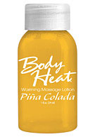 Body Heat Warming Massage Lotion 1 oz. (29ml) - Pina Colada