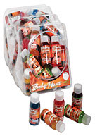 Body Heat Warming Massage Lotion Assorted 1 oz. (29ml) Bottles - Display
