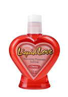 Liquid Love Warming Massage Lotion Cherry 4 oz. (120ml) - Cherry