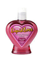 Liquid Love Warming Massage Lotion Chocolate Cherry 4 oz. (120ml) - Chocolate Cherry