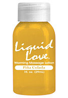 Liquid Love Warming Massage Lotion 1 oz. (29ml) - Pina Colada