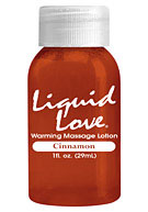 Liquid Love Warming Massage Lotion Cinnamon 1 oz. (29ml) - Cinnamon