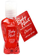 Body Heat Warming Massage Lotion Cherry 1.25 oz. (37ml) - Cherry