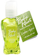 Body Heat Warming Massage Lotion Green Apple 1.25 oz. (37ml) - Apple