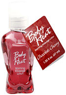 Body Heat Warming Massage Lotion Chocolate Cherry 1.25 oz. (37ml) - Chocolate Cherry