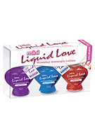 Mini Liquid Love Warming Massage Lotion Sampler 3-Pack 1.25 oz. (37ml) Bottles