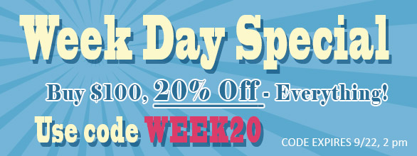 20% On Week Days